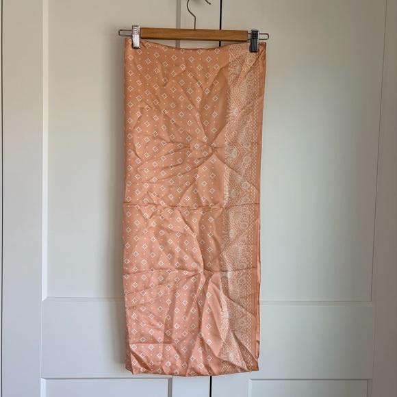 J. Crew Infinity Peach/Blush Silk Scarf | OS - Picture 2 of 4